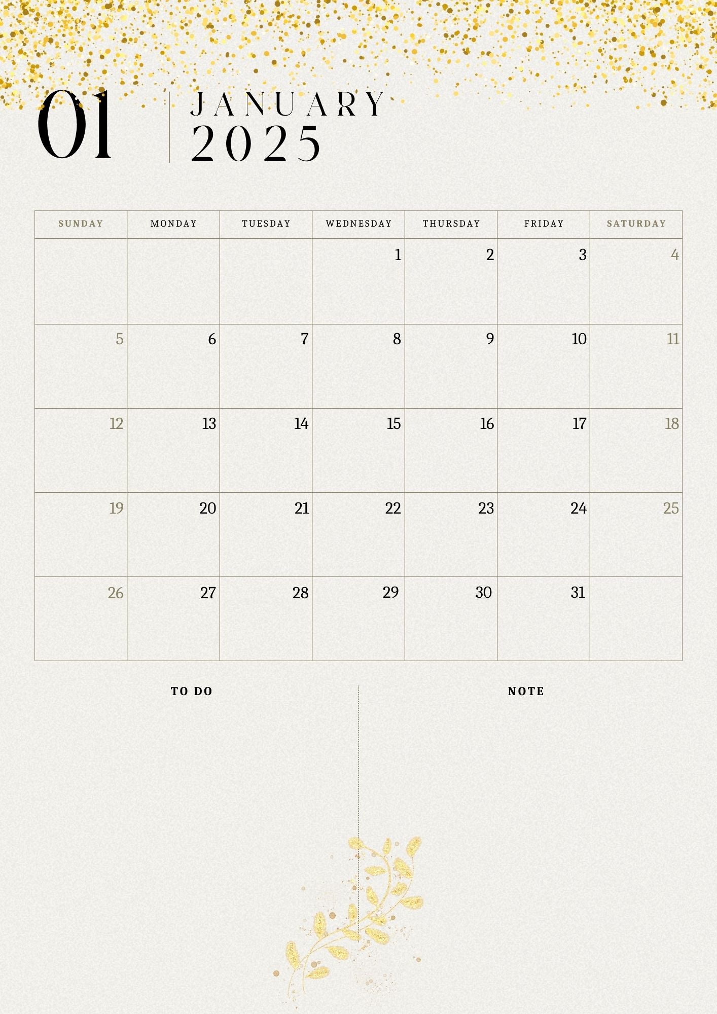 Calendar 2025